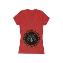 Load image into Gallery viewer, Women's Jersey Short Sleeve Deep V-Neck Tee